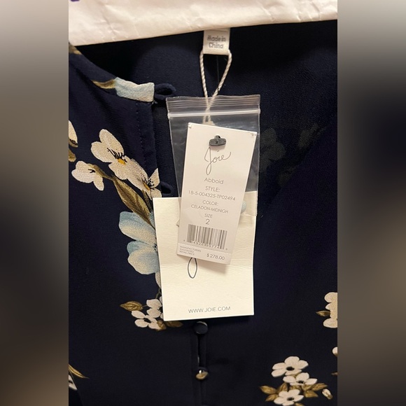 NWTA Joie Silk Blouse - Picture 5 of 10